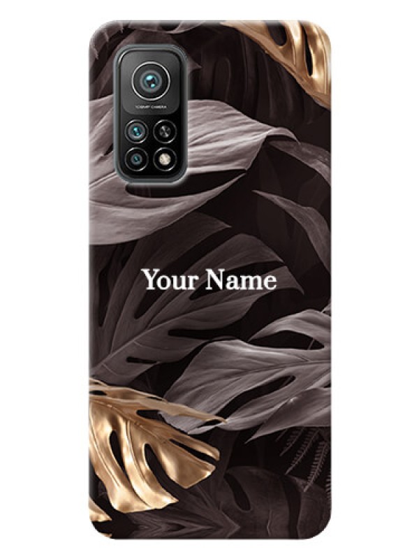 Custom Xiaomi Mi 10T Mobile Back Covers: Wild Leaves digital paint Design