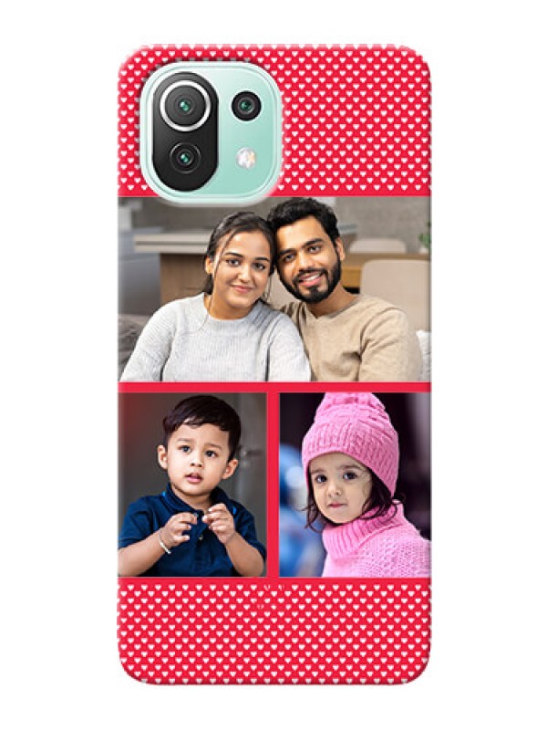 Custom Mi 11 Lite NE 5G mobile back covers online: Bulk Pic Upload Design