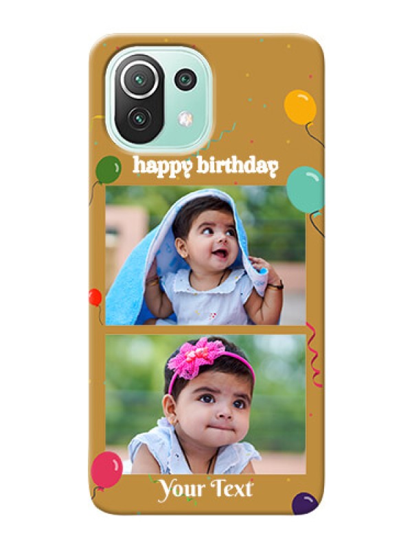 Custom Mi 11 Lite NE 5G Phone Covers: Image Holder with Birthday Celebrations Design