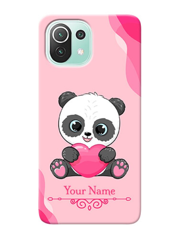 Custom Xiaomi Mi 11 Lite Ne 5G Mobile Back Covers: Cute Panda Design