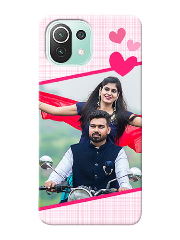 Custom Mi 11 Lite Personalised Phone Cases: Love Shape Heart Design