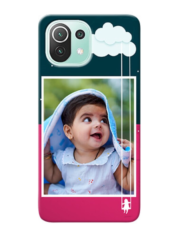 Custom Mi 11 Lite custom phone covers: Cute Girl with Cloud Design