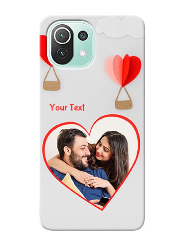 Custom Mi 11 Lite Phone Covers: Parachute Love Design