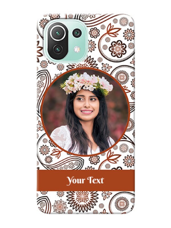 Custom Mi 11 Lite phone cases online: Abstract Floral Design 
