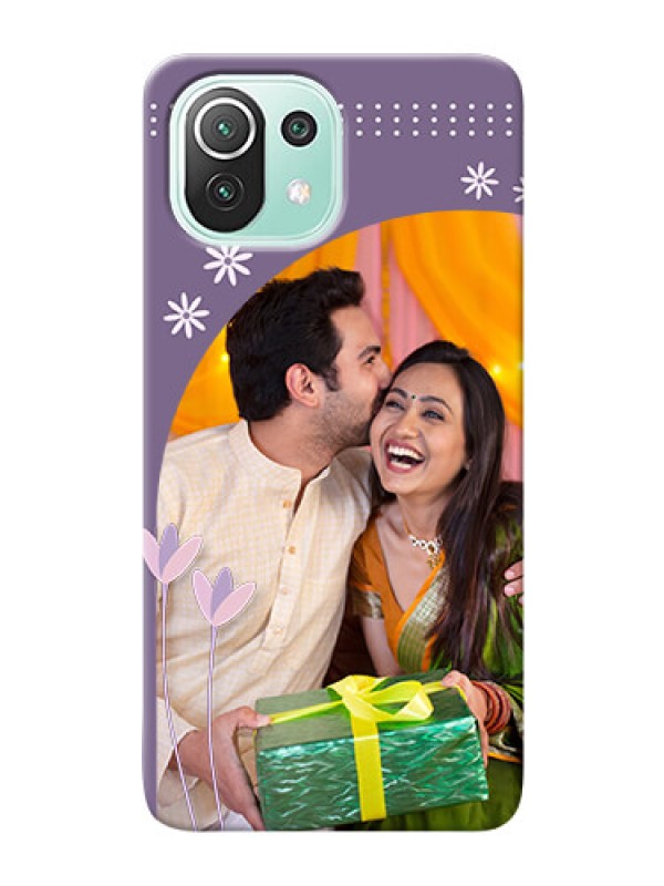 Custom Mi 11 Lite Phone covers for girls: lavender flowers design 