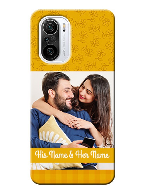 Custom Mi 11X 5G mobile phone covers: Yellow Floral Design