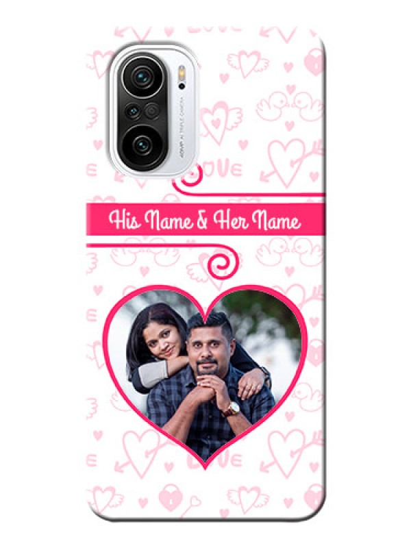 Custom Mi 11X 5G Personalized Phone Cases: Heart Shape Love Design
