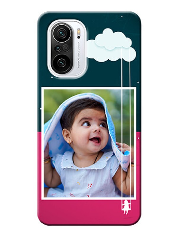 Custom Mi 11X 5G custom phone covers: Cute Girl with Cloud Design