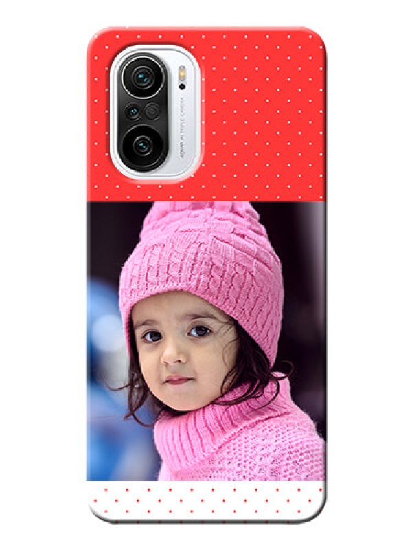 Custom Mi 11X 5G personalised phone covers: Red Pattern Design