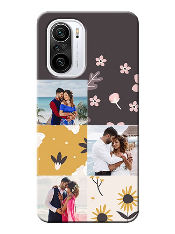 Custom Mi 11X 5G phone cases online: 3 Images with Floral Design