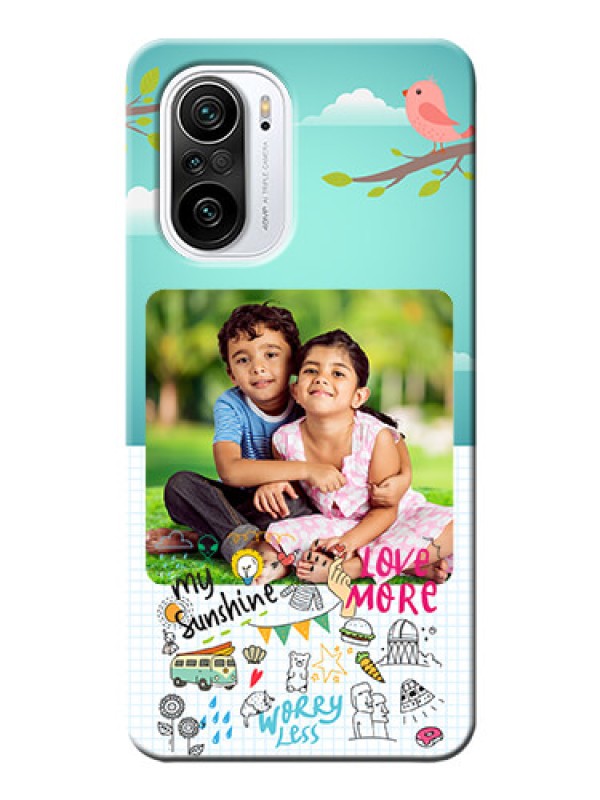 Custom Mi 11X 5G phone cases online: Doodle love Design