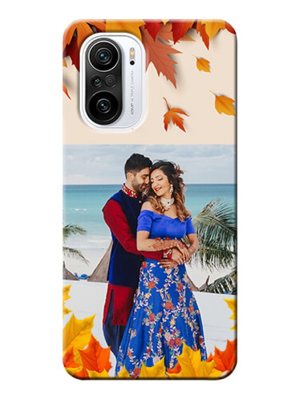 Custom Mi 11X 5G Mobile Phone Cases: Autumn Maple Leaves Design