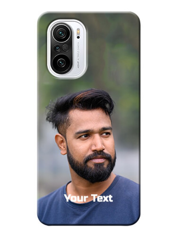 Custom Mi 11X 5G Mobile Cover: Photo with Text