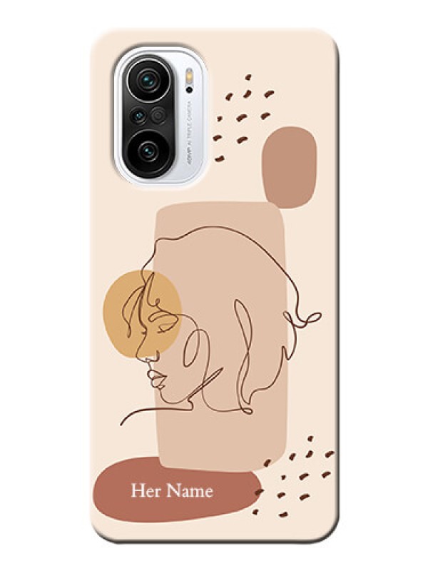 Custom Xiaomi Mi 11X 5G Custom Phone Covers: Calm Woman line art Design