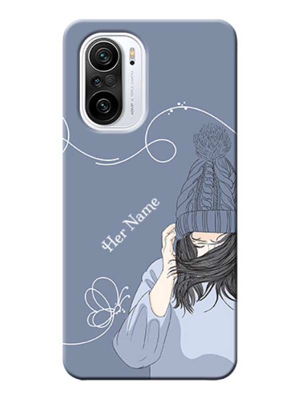 Custom Xiaomi Mi 11X 5G Custom Mobile Case with Girl in winter outfit Design