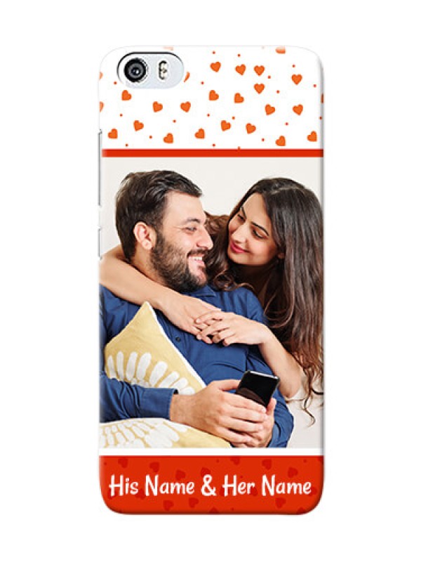 Custom Xiaomi Mi 5 Orange Love Symbol Mobile Cover Design