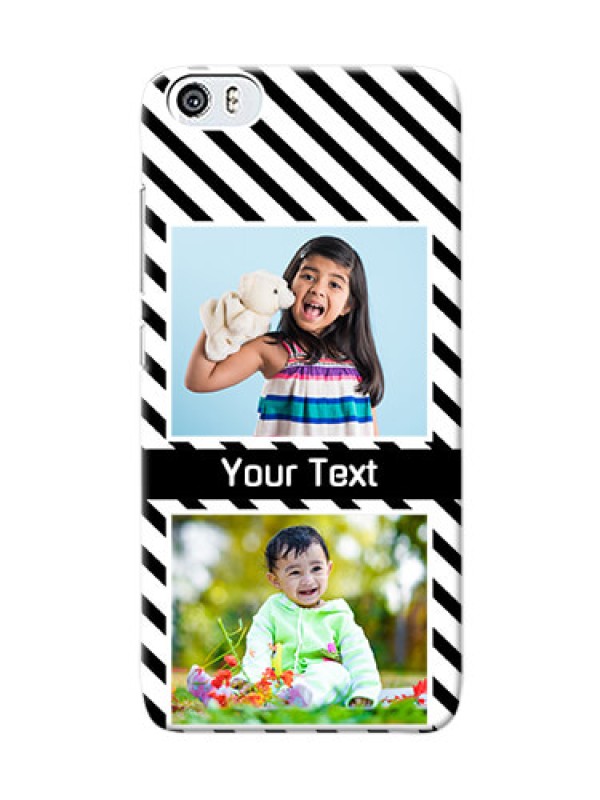 Custom Xiaomi Mi 5 2 image holder with black and white stripes Design
