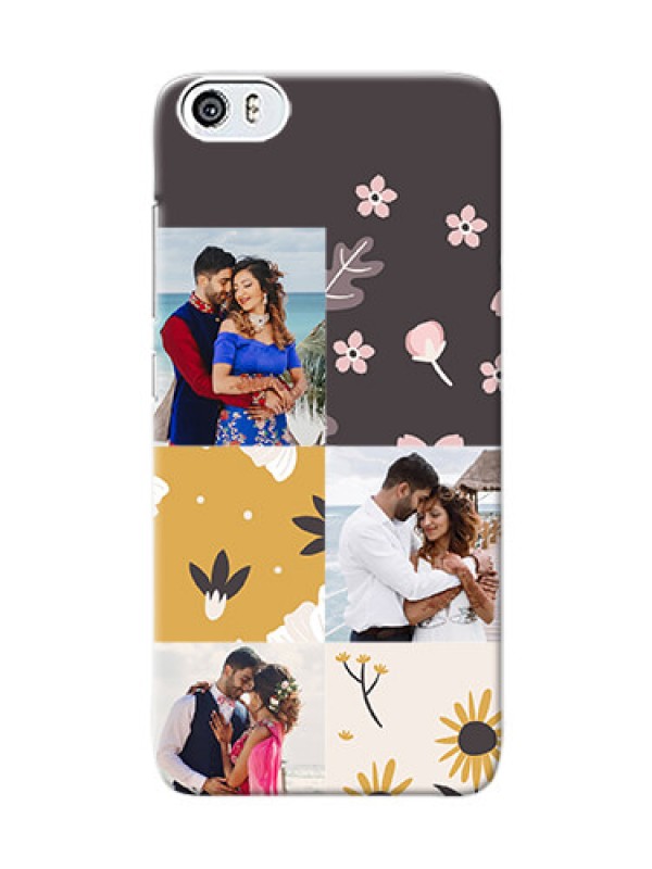 Custom Xiaomi Mi 5 3 image holder with florals Design