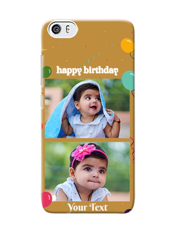 Custom Xiaomi Mi 5 2 image holder with birthday celebrations Design