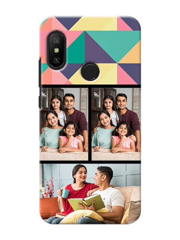 Custom Mi A2 Lite personalised phone covers: Bulk Pic Upload Design