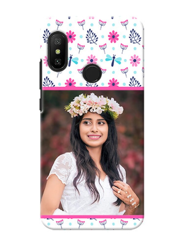 Custom Mi A2 Lite Mobile Covers: Colorful Flower Design