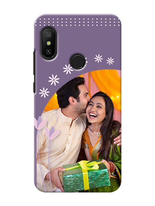 Custom Mi A2 Lite Phone covers for girls: lavender flowers design 