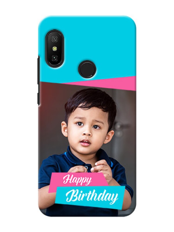 Custom Mi A2 Lite Mobile Covers: Image Holder with 2 Color Design