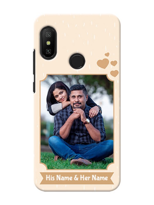 Custom Mi A2 Lite mobile phone cases with confetti love design 