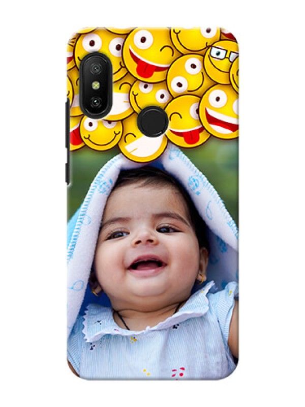 Custom Mi A2 Lite Custom Phone Cases with Smiley Emoji Design