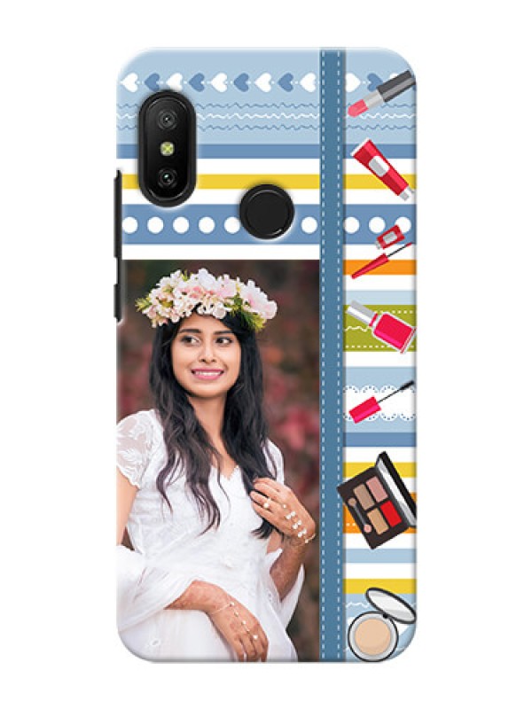 Custom Mi A2 Lite Personalized Mobile Cases: Makeup Icons Design