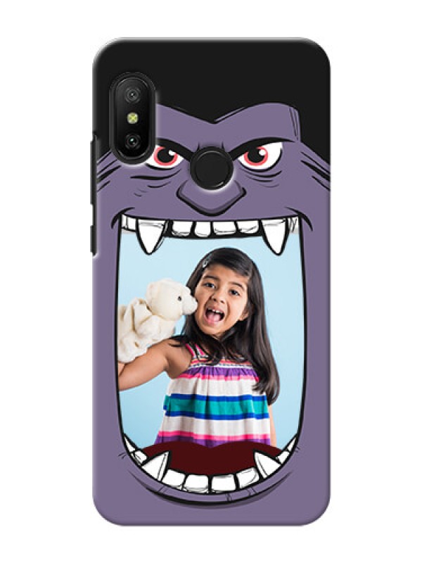 Custom Mi A2 Lite Personalised Phone Covers: Angry Monster Design