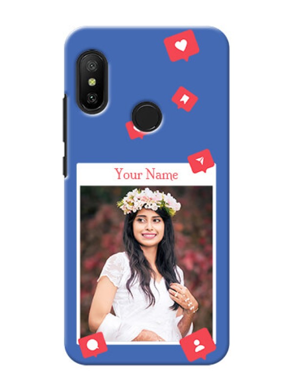 Custom Xiaomi Mi A2 Lite Back Covers: Like Share And Comment Design
