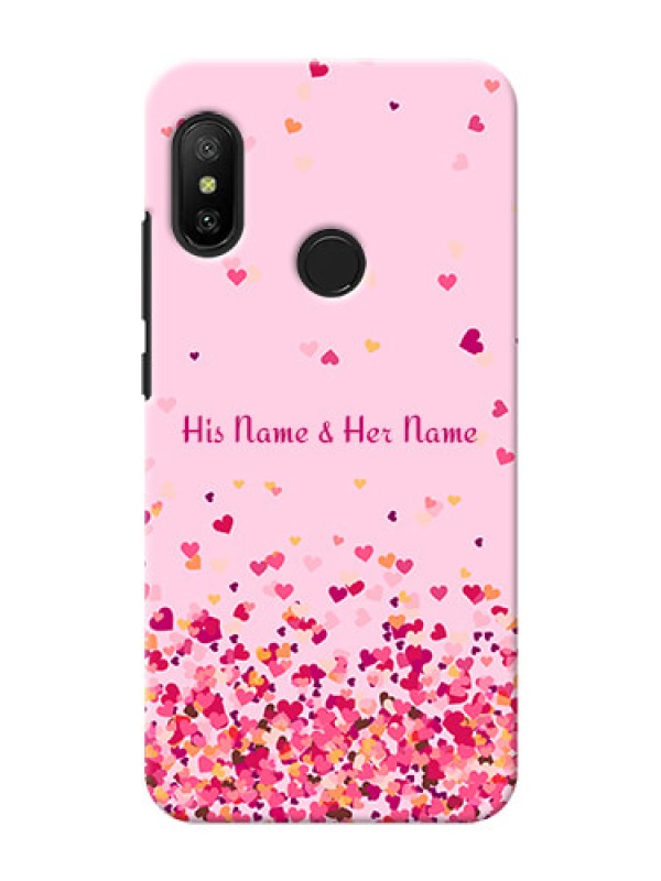 Custom Xiaomi Mi A2 Lite Phone Back Covers: Floating Hearts Design