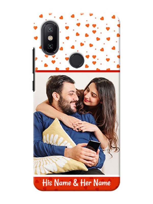 Custom Xiaomi Mi A2 Orange Love Symbol Mobile Cover Design