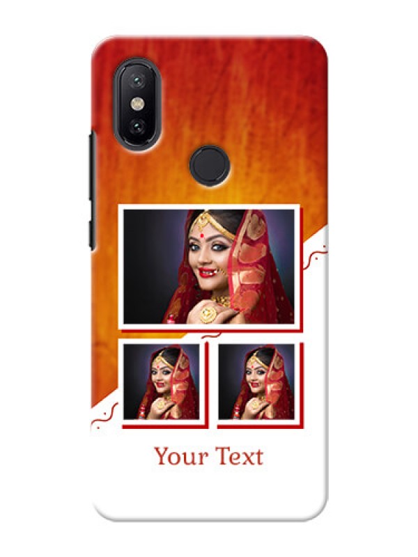 Custom Xiaomi Mi A2 Wedding Memories Mobile Cover Design