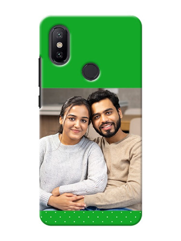 Custom Xiaomi Mi A2 Green And Yellow Pattern Mobile Cover Design
