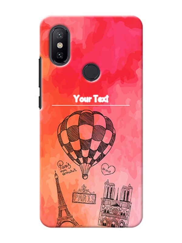 Custom Xiaomi Mi A2 abstract painting with paris theme Design