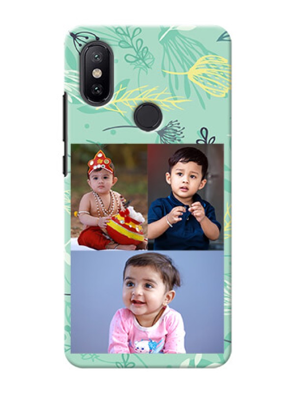 Custom Xiaomi Mi A2 family is forever design with floral pattern Design