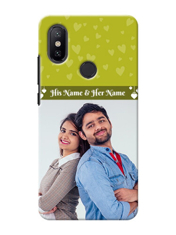 Custom Xiaomi Mi A2 you and me design with hanging hearts Design