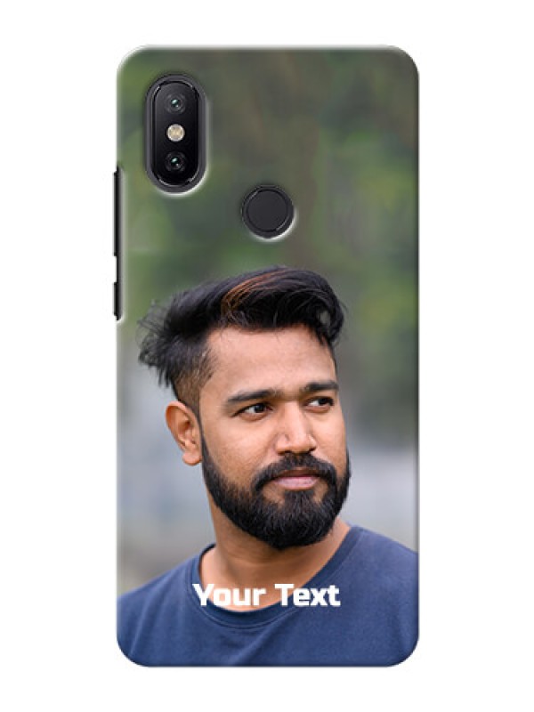 Custom Mi A2 Mobile Cover: Photo with Text