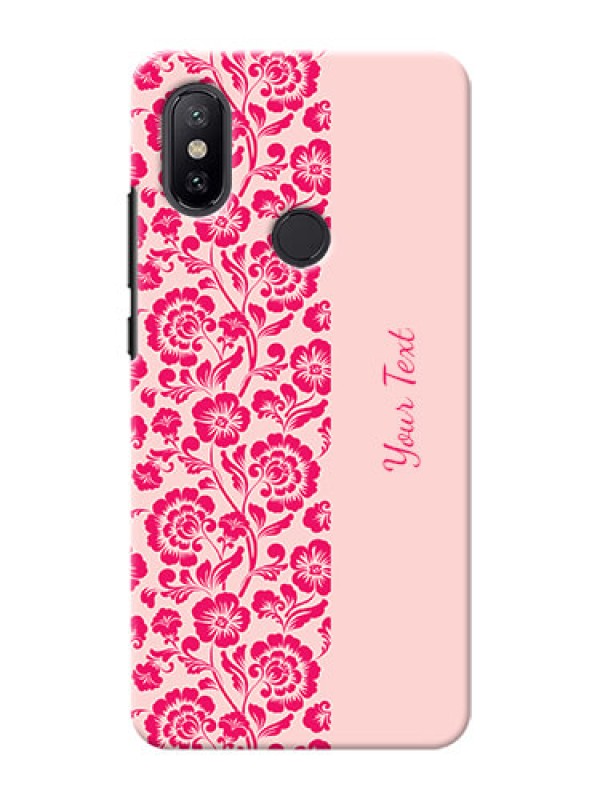 Custom Xiaomi Mi A2 Phone Back Covers: Attractive Floral Pattern Design