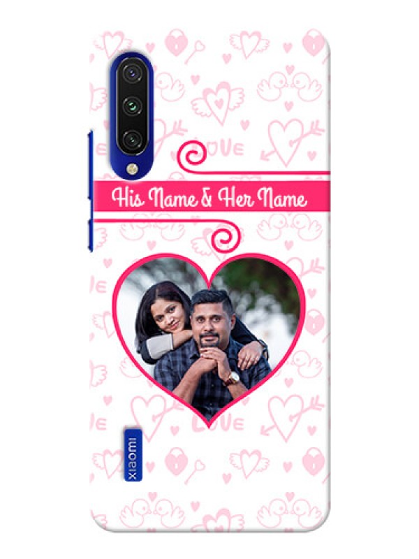 Custom Mi A3 Personalized Phone Cases: Heart Shape Love Design