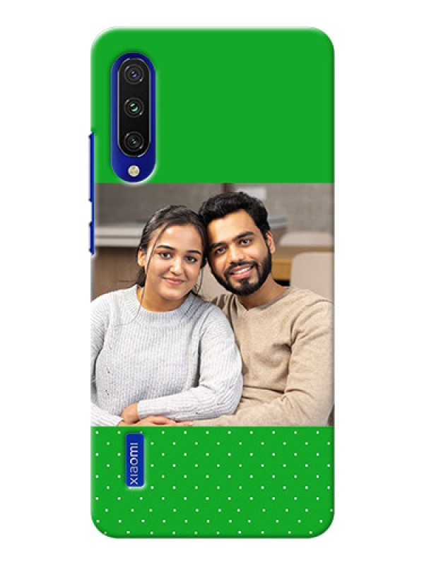 Custom Mi A3 Personalised mobile covers: Green Pattern Design