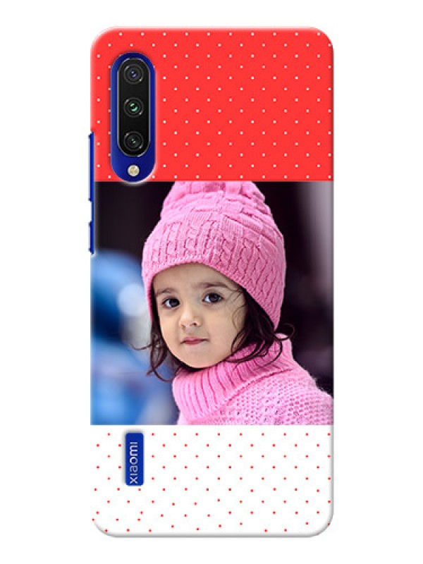 Custom Mi A3 personalised phone covers: Red Pattern Design