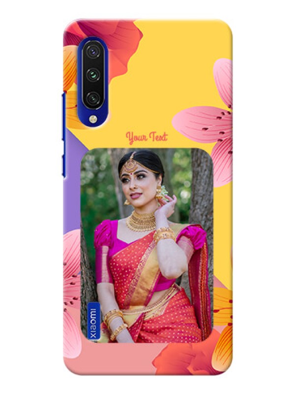 Custom Mi A3 Mobile Covers: 3 Image With Vintage Floral Design