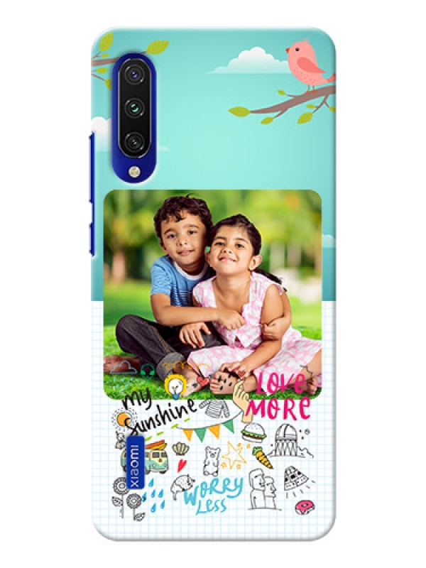 Custom Mi A3 phone cases online: Doodle love Design