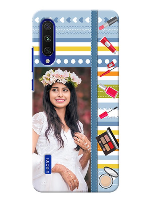 Custom Mi A3 Personalized Mobile Cases: Makeup Icons Design