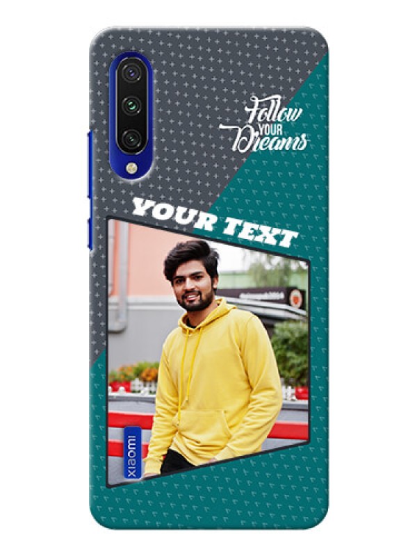 Custom Mi A3 Back Covers: Background Pattern Design with Quote