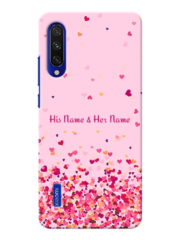 Custom Xiaomi Mi A3 Phone Back Covers: Floating Hearts Design
