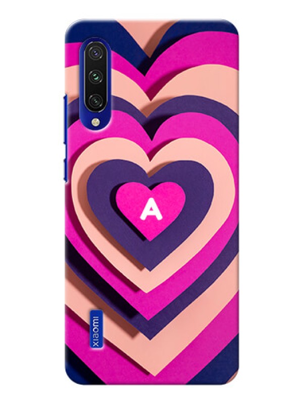 Custom Xiaomi Mi A3 Custom Mobile Case with Cute Heart Pattern Design